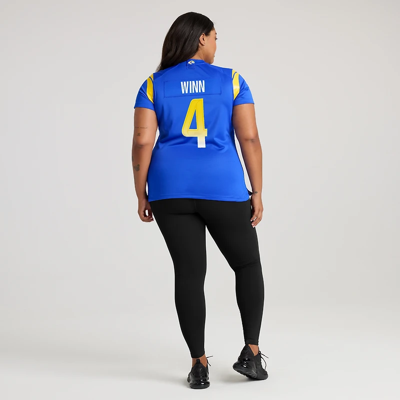 Maillot de match l'équipe Nike Dresser Winn Royal Los Angeles Rams pour femme