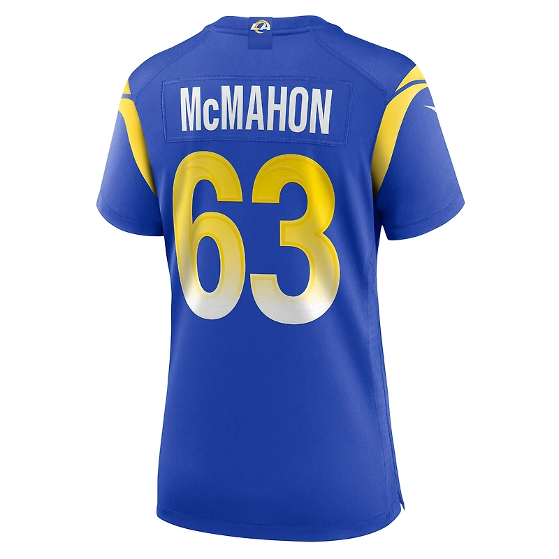 Women's Nike Dylan McMahon  Royal Los Angeles Rams Team Game Jersey