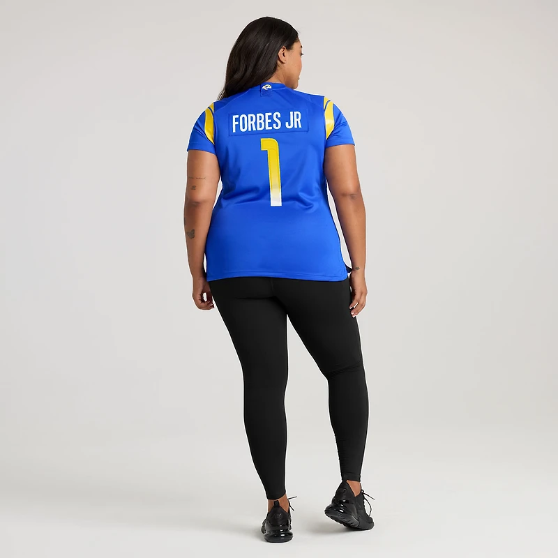 Women's Nike Emmanuel Forbes Jr.  Royal Los Angeles Rams Team Game Jersey