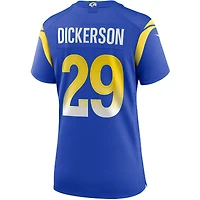 Maillot de joueur retraité Nike Eric Dickerson Royal Los Angeles Rams Game pour femme