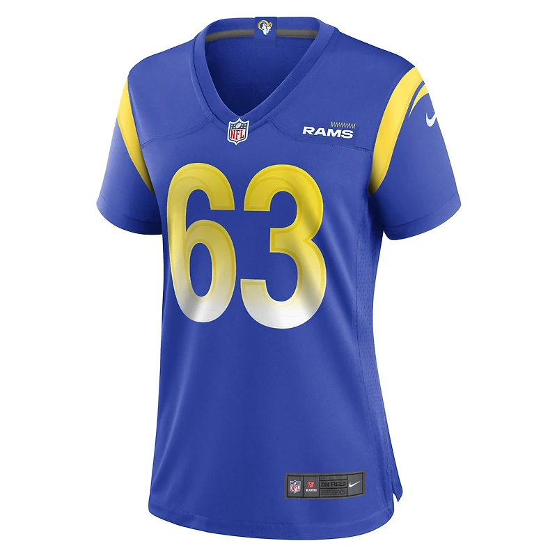 Maillot de match Nike Grant Miller Royal Los Angeles Rams pour femme