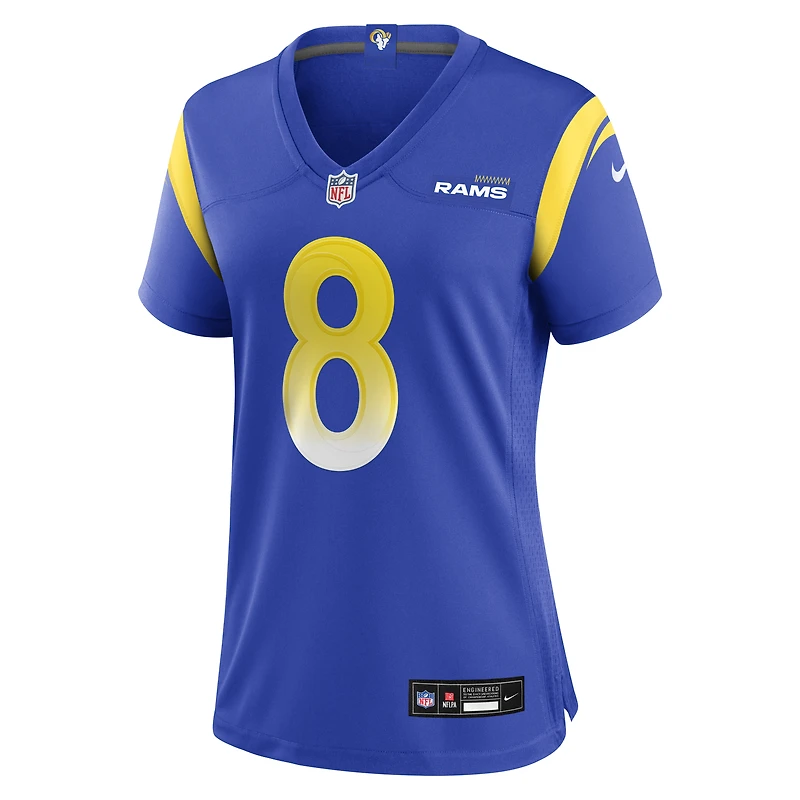 Maillot Nike Jared Verse Royal pour femme des Los Angeles Rams