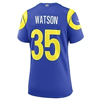 Maillot de match Nike Jaylen Watson Royal Los Angeles Rams pour femme