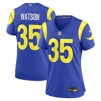 Maillot de match Nike Jaylen Watson Royal Los Angeles Rams pour femme