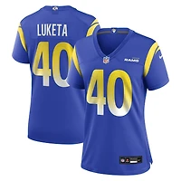 Women's Nike Jesse Luketa  Royal Los Angeles Rams Team Game Jersey