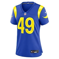 Women's Nike Joe Cardona  Royal Los Angeles Rams Team Game Jersey