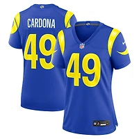 Maillot de match Nike Joe Cardona Royal Los Angeles Rams pour femmes