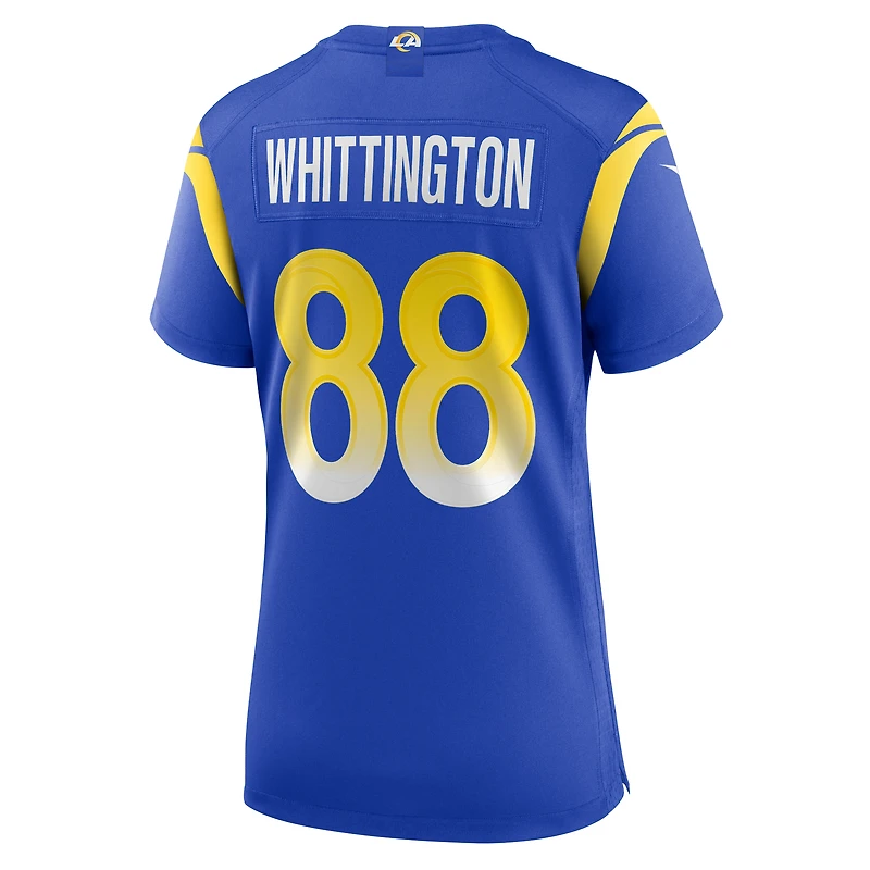 Maillot de match Nike Jordan Whittington Royal Los Angeles Rams pour femme