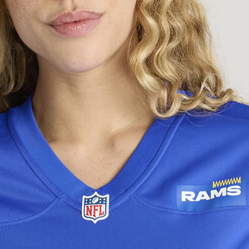 Maillot de match Nike Justin Dedich Royal Los Angeles Rams pour femme