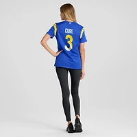 Maillot de match l'équipe Nike Kamren Curl Royal Los Angeles Rams pour femme