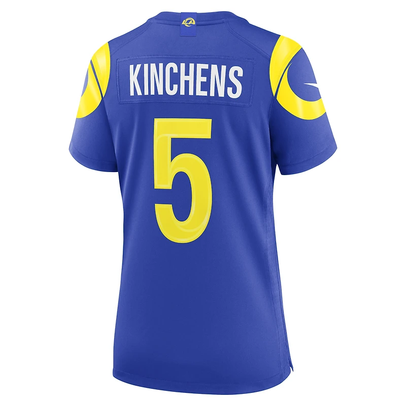 Maillot de match Nike Kamren Kinchens Royal Los Angeles Rams pour femme
