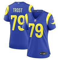 Women's Nike Keagen Trost Royal Los Angeles Rams Team Game Jersey