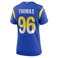 Maillot Nike Keir Thomas Royal Los Angeles Rams Game Player pour femme
