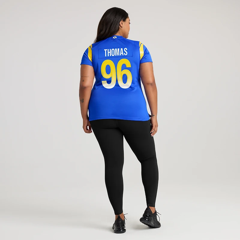 Maillot Nike Keir Thomas Royal Los Angeles Rams Game Player pour femme
