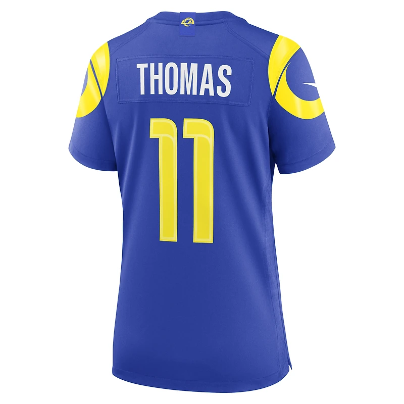 Maillot de match Nike Keir Thomas Royal Los Angeles Rams pour femmes