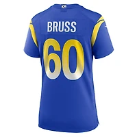 Women's Nike Logan Bruss Royal Los Angeles Rams Game Player Jersey
