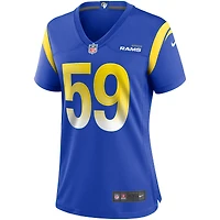 Maillot de joueur retraité Nike London Fletcher Royal Los Angeles Rams Game pour femme