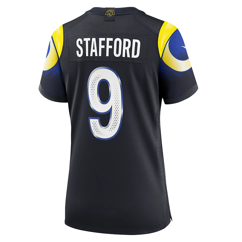 Women's Nike Matthew Stafford Midnight Blue Los Angeles Rams 2025 Rivalries Collection Game Jersey