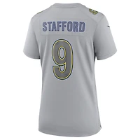 maillot Nike Matthew Stafford pour femme, gris, Los Angeles Rams Atmosphere Fashion Game,