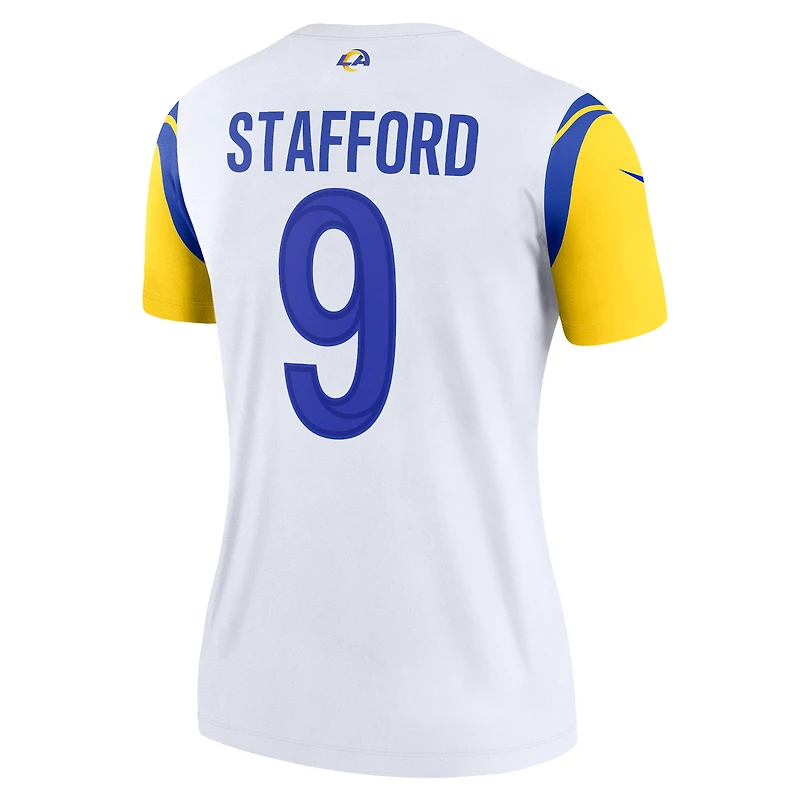 Women's Nike Matthew Stafford  White Los Angeles Rams Alternate Legend Player Performance Top