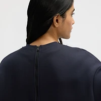 Robe oversize en polaire technique Nike bleu nuit pour femme, collection Los Angeles Rams 2025 Rivalries