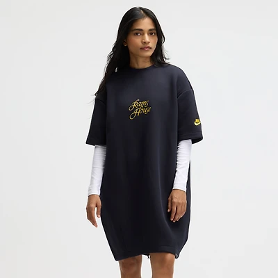 Women's Nike Midnight Blue Los Angeles Rams 2025 Rivalries Collection Oversized Tech Fleece Dress
