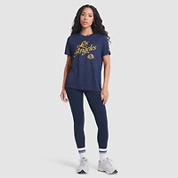 T-shirt Nike bleu nuit pour femme Los Angeles Rams 2025 Rivalries Collection Sideline Velocity Dri-FIT