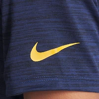 T-shirt Nike bleu nuit pour femme Los Angeles Rams 2025 Rivalries Collection Sideline Velocity Dri-FIT