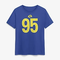 Women's Nike Myles Garrett Royal Los Angeles Rams Name & Number T-Shirt