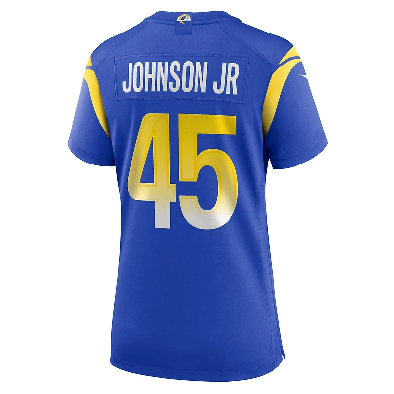 Women's Nike Neal Johnson Jr  Royal Los Angeles Rams Game Jersey
