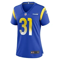 Maillot de match à domicile Nike Nick Hampton Royal Los Angeles Rams pour femme