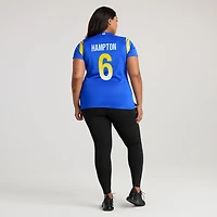 Women's Nike Nick Hampton  Royal Los Angeles Rams Team Game Jersey