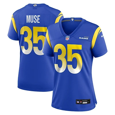 Maillot de match Nike Nick Muse Royal Los Angeles Rams pour femme