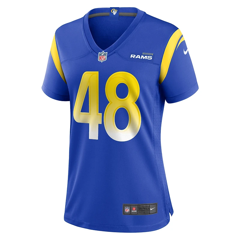 Maillot de match Nike Omar Speights Royal Los Angeles Rams pour femme