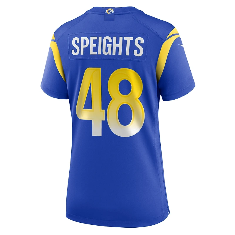 Maillot de match Nike Omar Speights Royal Los Angeles Rams pour femme