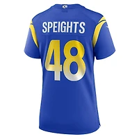 Maillot de match Nike Omar Speights Royal Los Angeles Rams pour femme