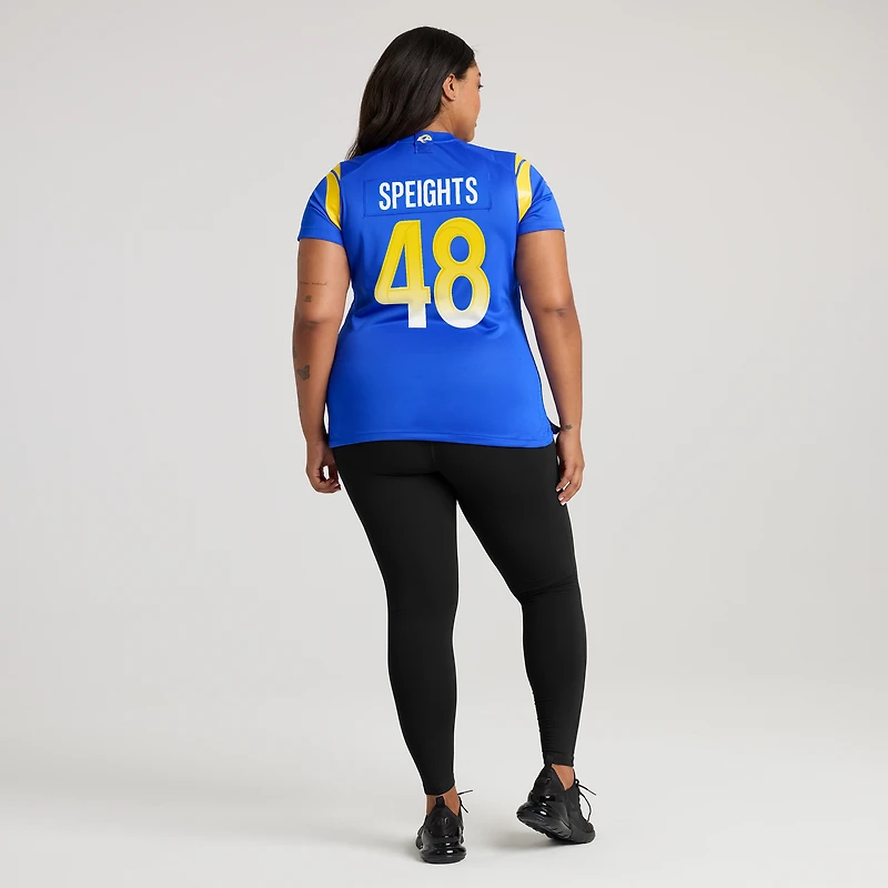Maillot de match Nike Omar Speights Royal Los Angeles Rams pour femme