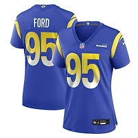 Women's Nike Poona Ford  Royal Los Angeles Rams Team Game Jersey