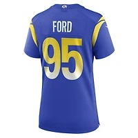 Women's Nike Poona Ford  Royal Los Angeles Rams Team Game Jersey