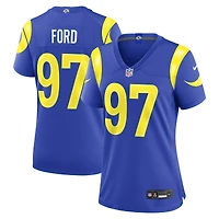 Women's Nike Poona Ford  Royal Los Angeles Rams Team Game Jersey