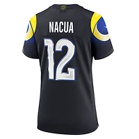 Maillot Nike Puka Nacua pour femme, bleu nuit, Los Angeles Rams, collection Rivalries 2025