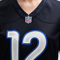 Maillot Nike Puka Nacua pour femme, bleu nuit, Los Angeles Rams, collection Rivalries 2025