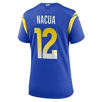Maillot de joueur Nike Puka Nacua Royal Los Angeles Rams pour femme