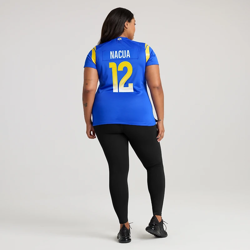 Maillot de joueur Nike Puka Nacua Royal Los Angeles Rams pour femme