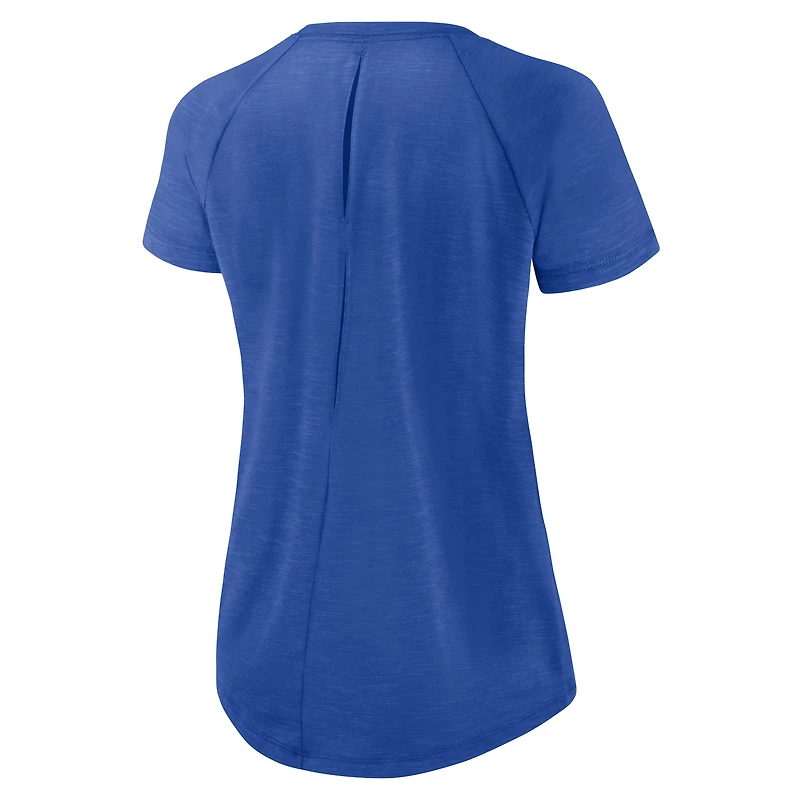 T-shirt mode raglan Los Angeles Rams Primetime pour femme Nike Royal/Blanc