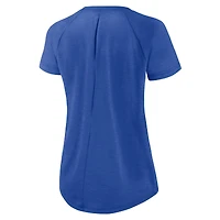 T-shirt mode raglan Los Angeles Rams Primetime pour femme Nike Royal/Blanc