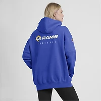 Women's Nike Royal Los Angeles Rams 2023 Sideline Club Fleece Pullover Hoodie