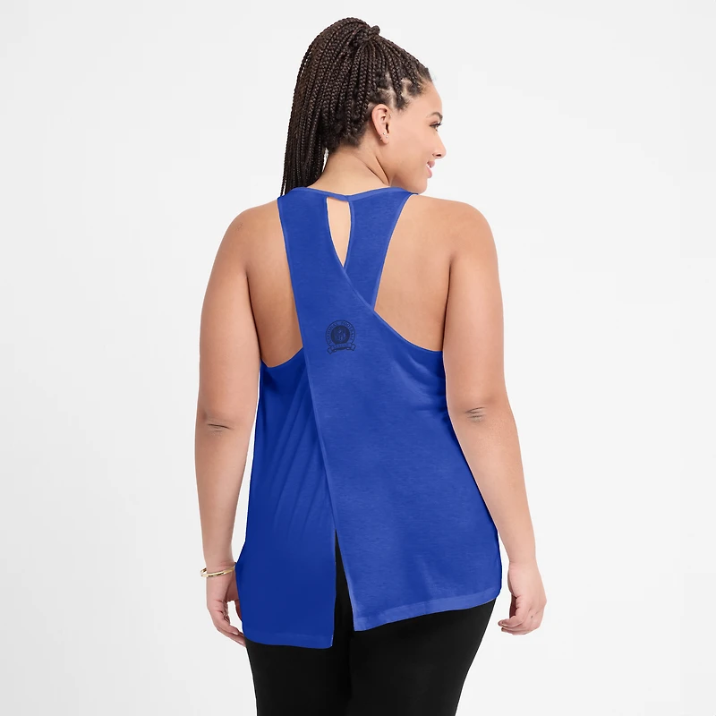 Women's Nike Royal Los Angeles Rams Glory Open-Back Crisscross Dri-FIT Tank Top