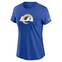 Women's Nike Royal Los Angeles Rams  Primary Logo T-Shirt