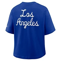 Women's Nike Royal Los Angeles Rams Rewind Pocket Boxy T-Shirt